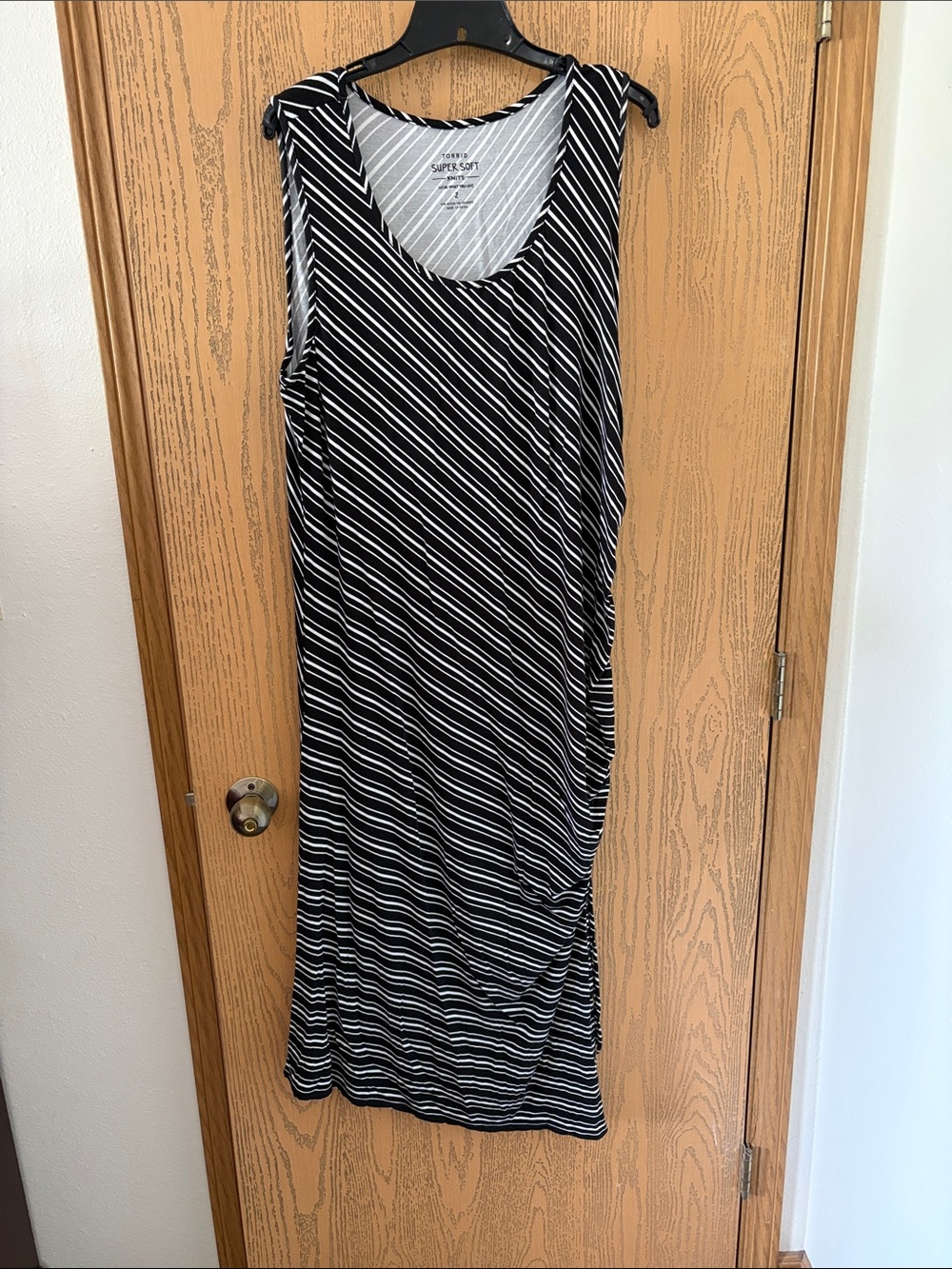 Torrid Diagonal Stripe Midi Dress
